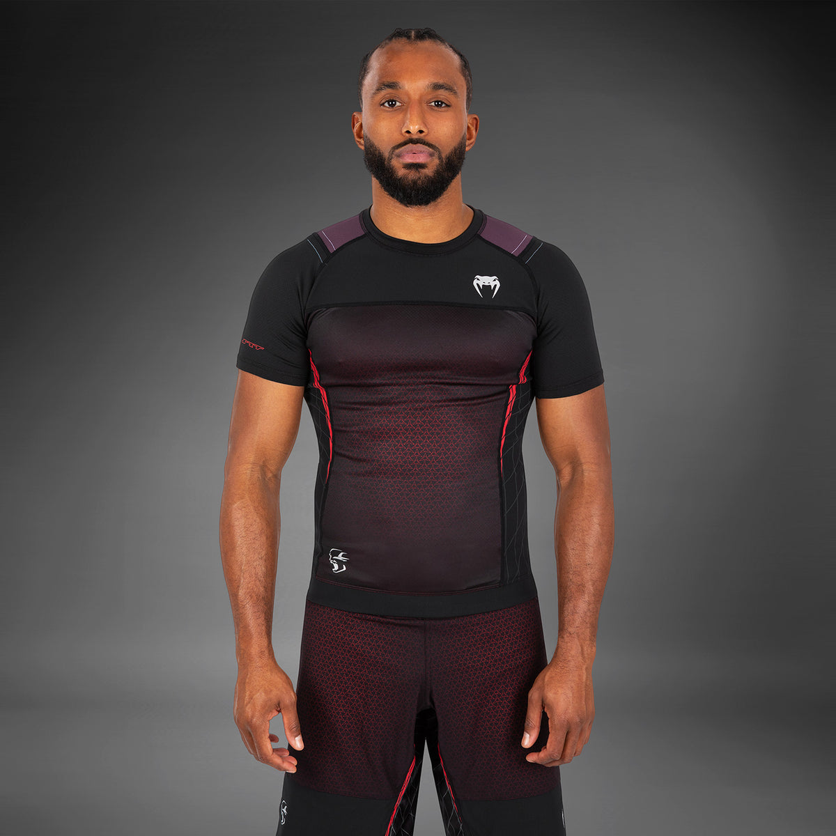 Rashguard à manches courtes pour hommes Venum x Dodge Banshee - Noir - product-type_T-Shirts de Compression