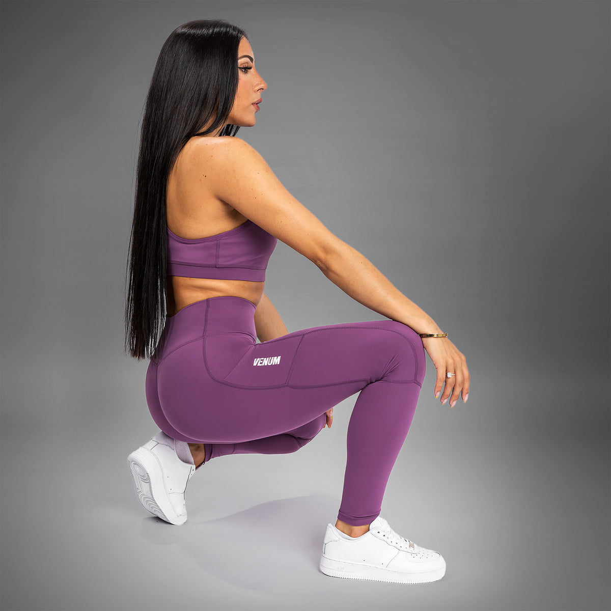 Leggings Venum Essential Performance - Orchidée Sombre/Argent Brossé - product-type_Leggings