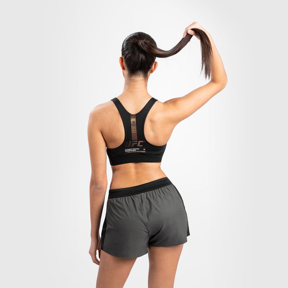 Brassière de sport pour Femmes UFC Adrenaline by Venum Fight Week - Khaki/Bronze - product-type_Brassières de sport