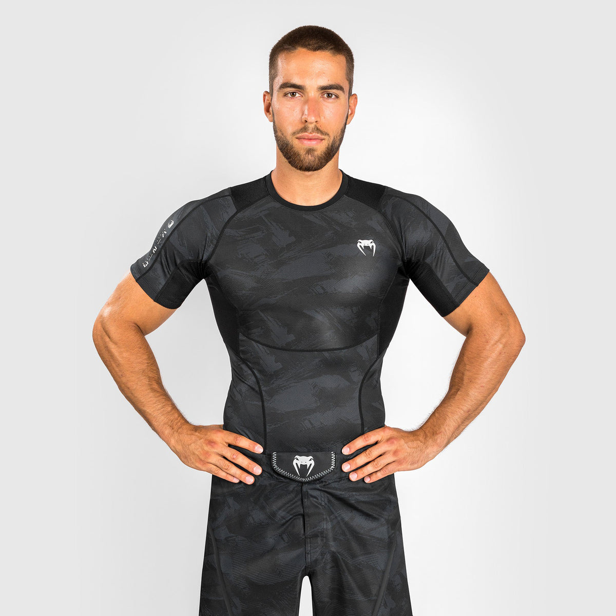 T-Shirt de Compression Venum Electron 3.0 - Manches Courtes - Noir - product-type_T-Shirts de Compression