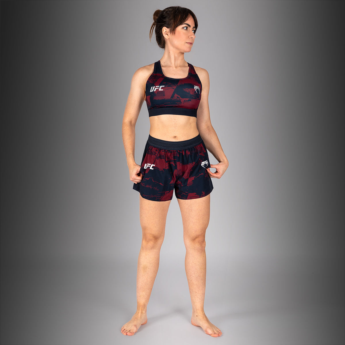Brassière de sport Femme UFC Zenith by Venum Authentic Fight Week - Bleu marine/Bordeaux/Argent - product-type_Brassières de sport