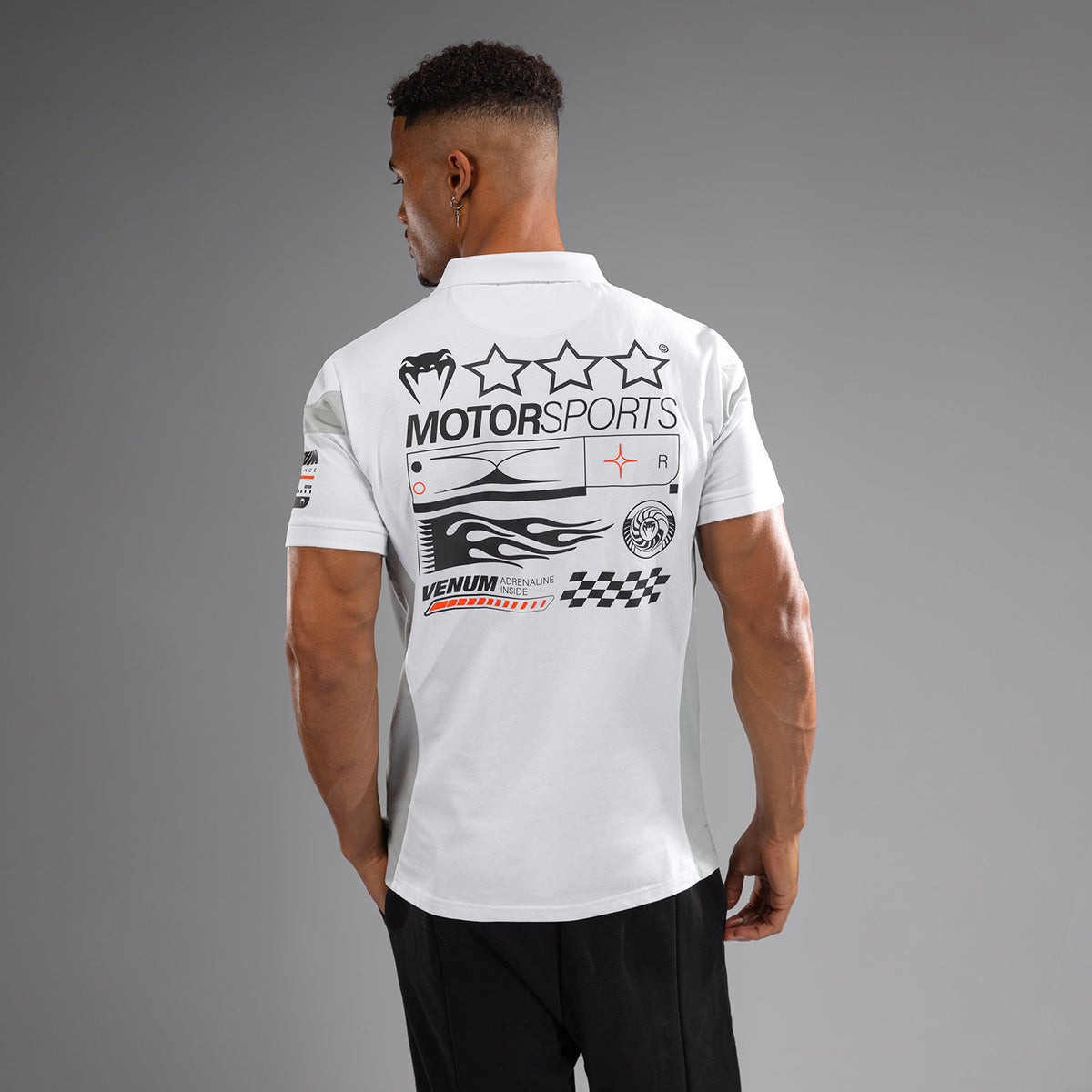 Polo en Coton Venum Motorsports - Blanc Neige