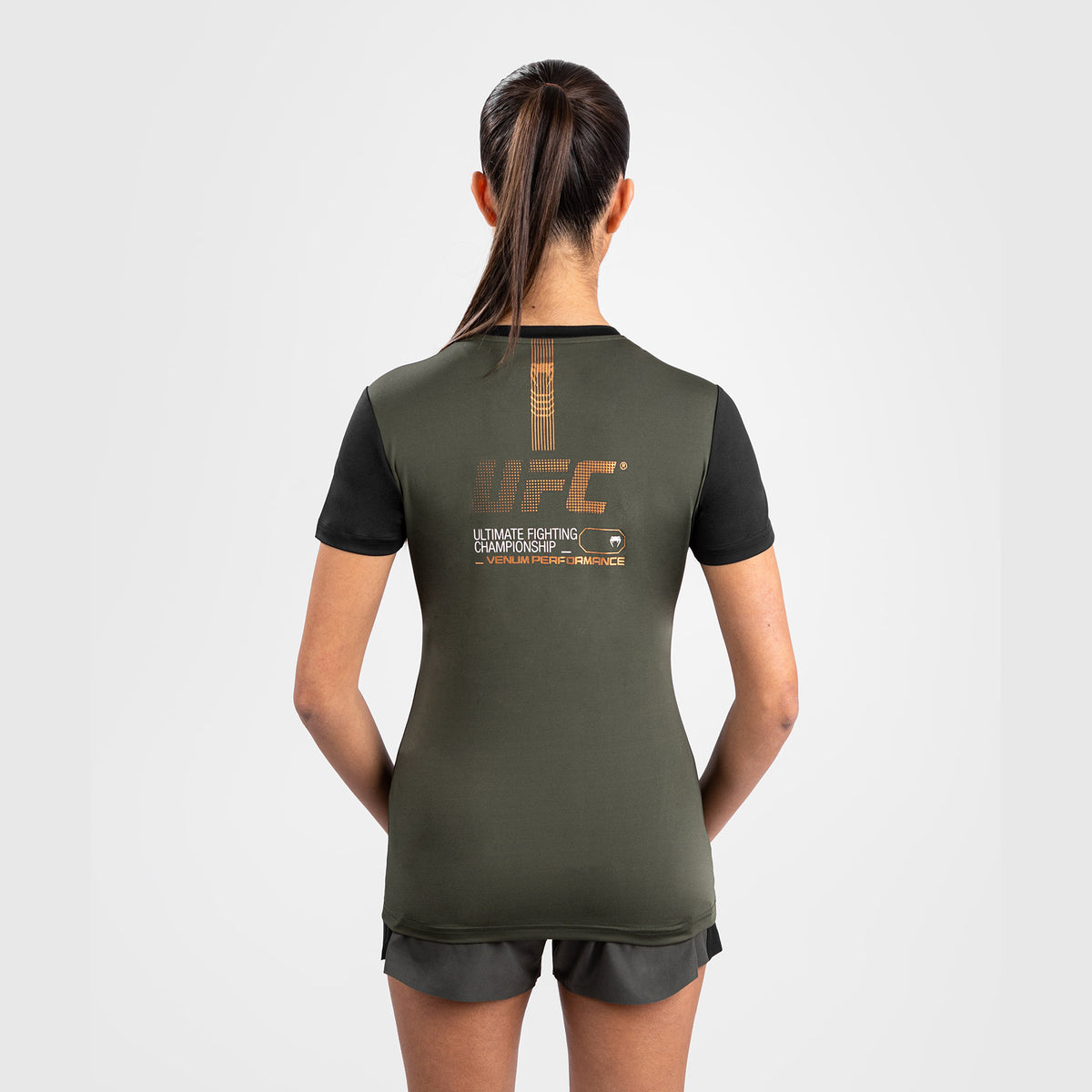 T-shirt Dry-Tech pour Femmes UFC Adrenaline by Venum Fight Week - Kaki/Bronze - product-type_T-Shirts Dry Tech