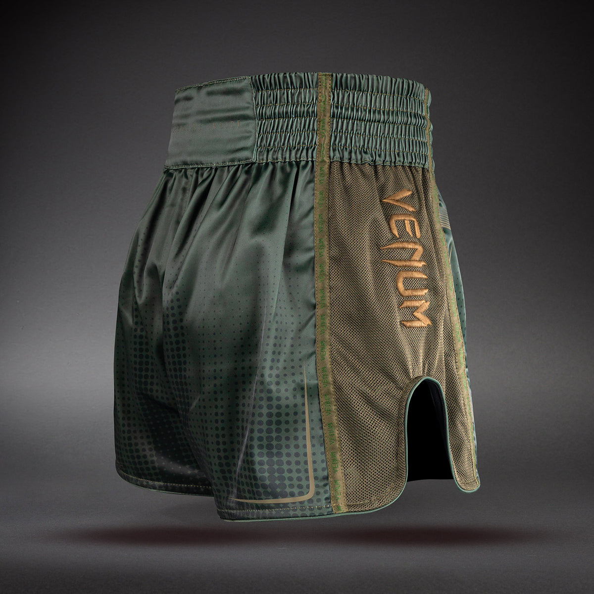 Short de Muay Thaï Venum Stealth – Kaki/Vert Foncé - product-type_Shorts de Muay Thai
