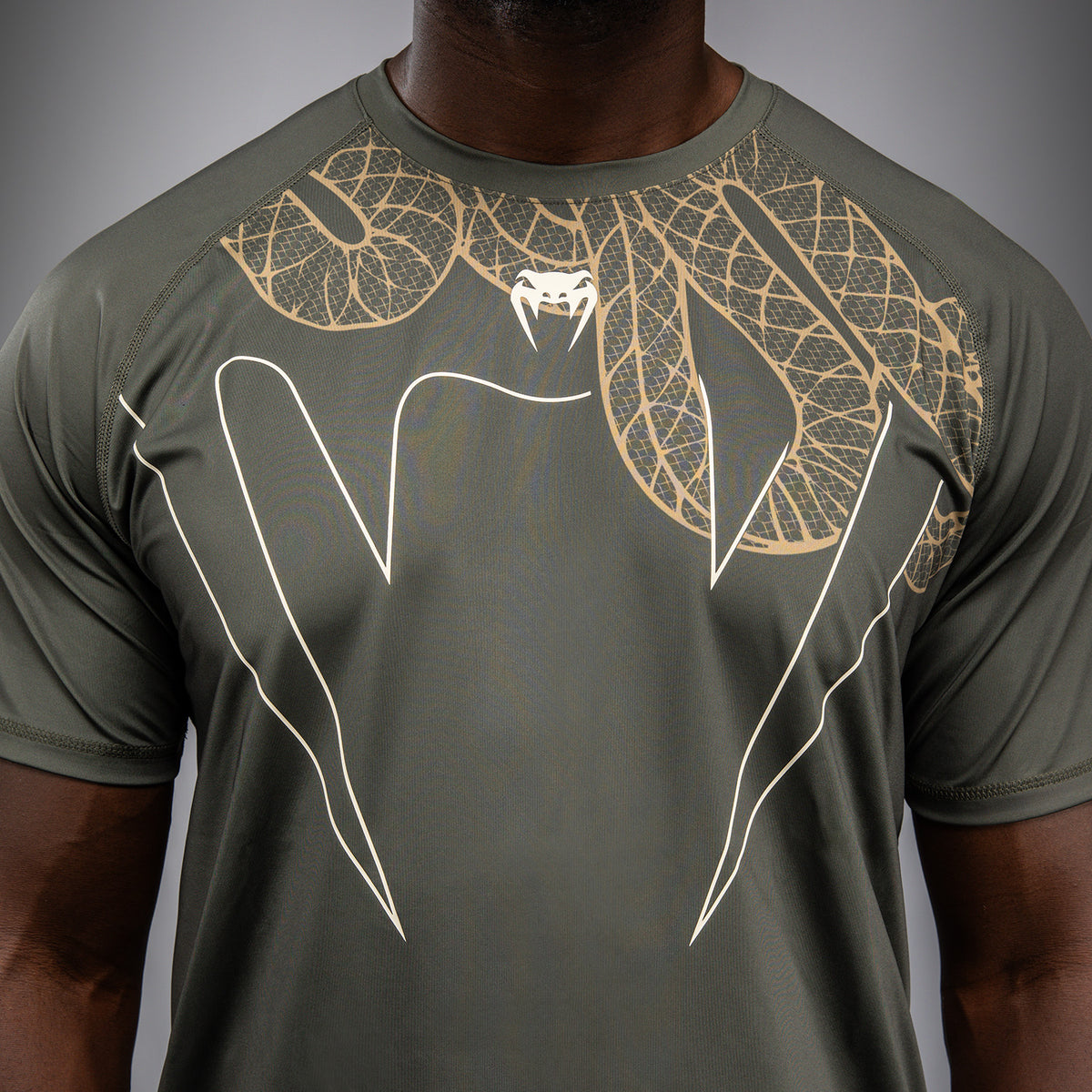 T-Shirt Venum Serpenti Dry-Tech – Kaki/Bronze/Ivoire - product-type_T-Shirts Dry Tech