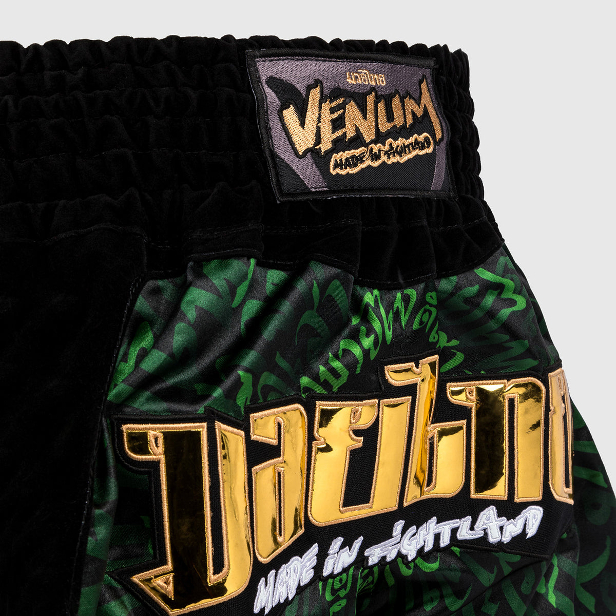Short de Muay Thai Venum Attack - Noir/Vert - product-type_Shorts de Muay Thai