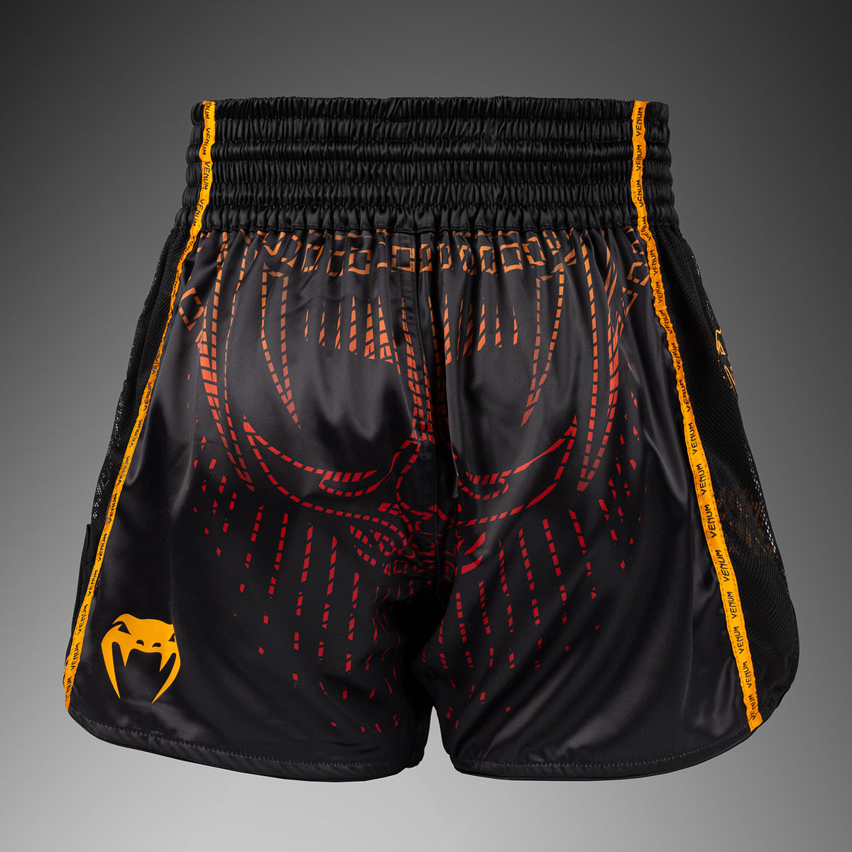 Short de Muay Thaï Venum Quetzal Fury - Noir/Rouge Fury/Mandarine - product-type_Shorts de Muay Thai