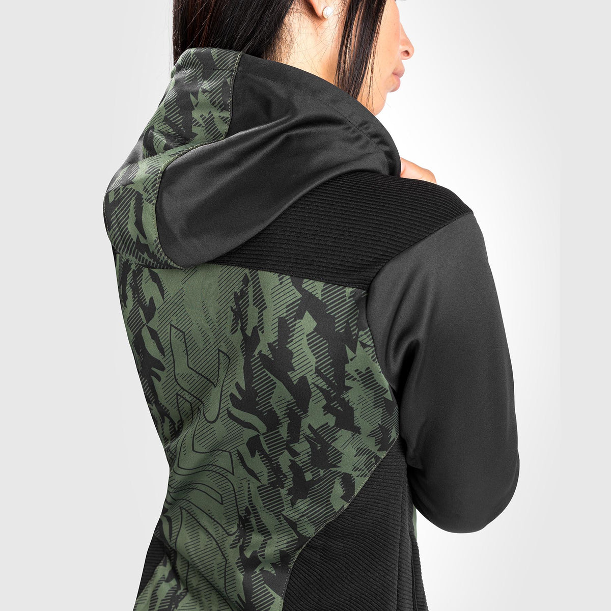 Sweatshirt Zippé Femme UFC Venum Authentic Fight Week - Kaki - product-type_Vestes