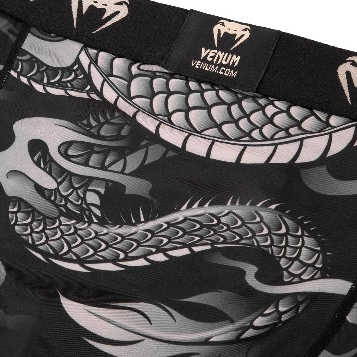 Short de compression Venum Dragon's Flight - Noir/Sable - Shorts de compression