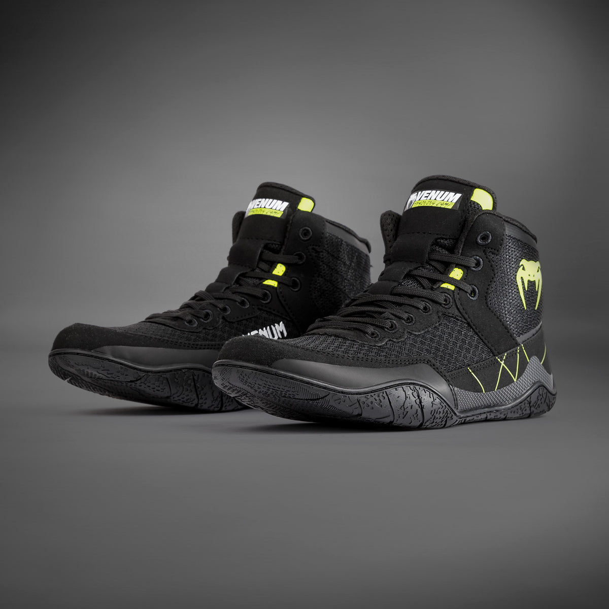 Chaussures de lutte Venum Training Camp 4.0 - Noir/Vert Néon - product-type_chaussures de lutte