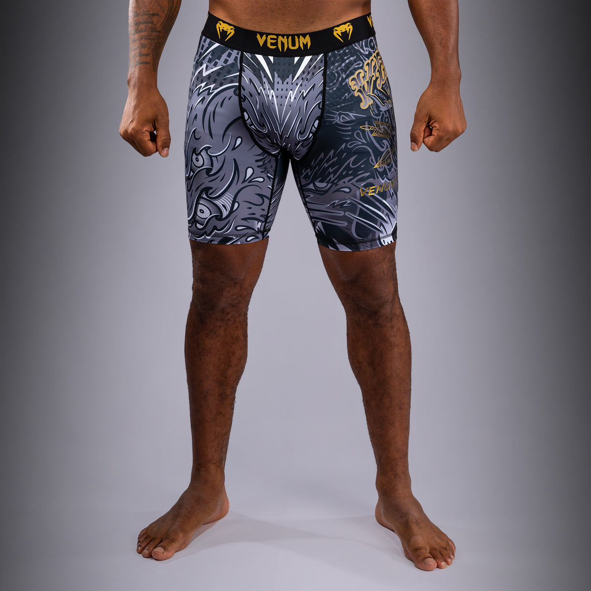 Short de Compression Venum Wolf Atak – Noir/Gris - product-type_Shorts de compression