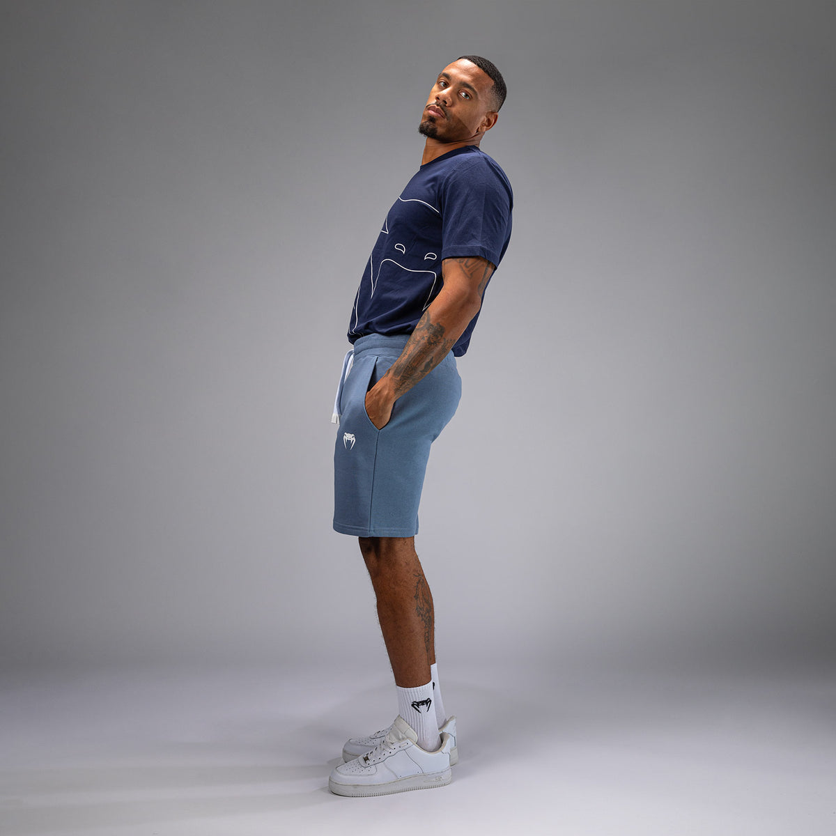 Short Venum Classic pour Hommes - Bleu Océan - product-type_Shorts en Coton
