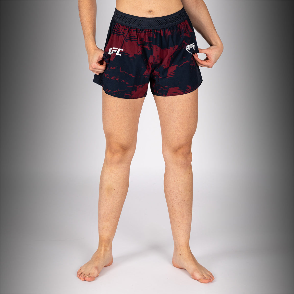 Short Performance Femme UFC Zenith by Venum Authentic Fight Week - Bleu marine/Bordeaux/Argent - product-type_Shorts de training
