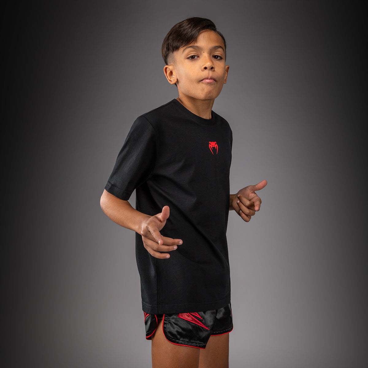T-shirt en Coton Pour Enfant Venum Attack - Noir/Rouge - product-type_T-Shirts