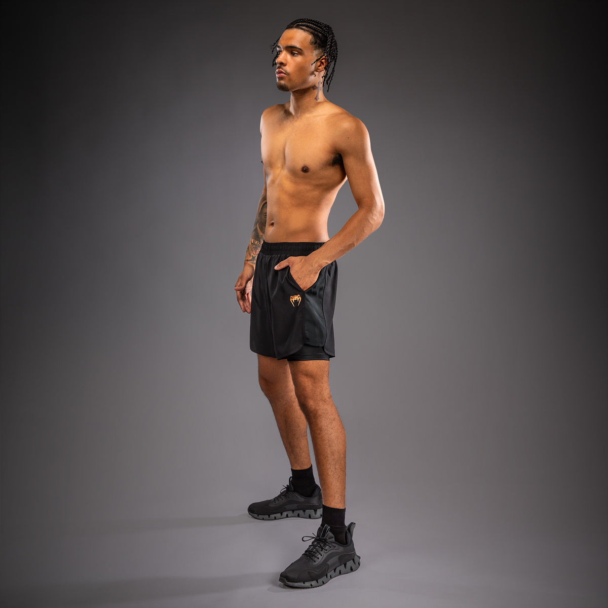 Short d’entraînement Venum G-Fit Revolution - Noir/Cuivre - product-type_Shorts de training