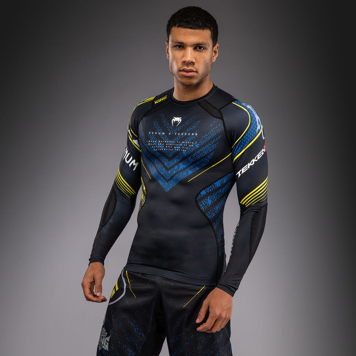 Rashguard à Manches Longues King Venum x TEKKEN 8 - Noir/Jaune - product-type_T-Shirts de Compression