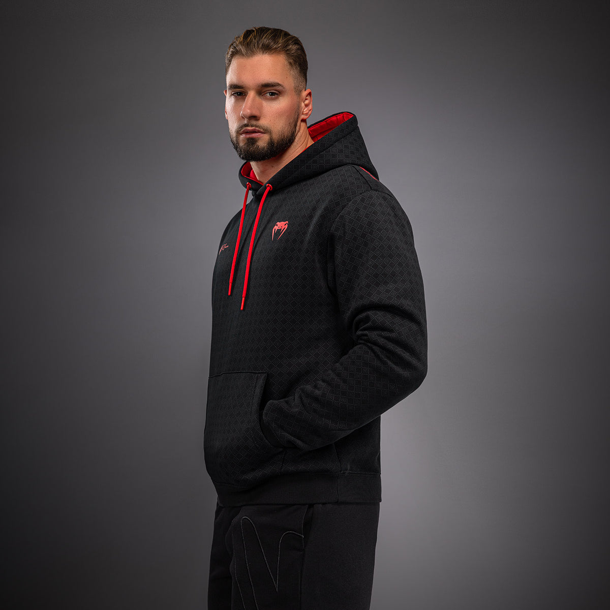 Sweat à Capuche Venum x Roger Gracie Signature - Noir/Rouge - product-type_Sweatshirts