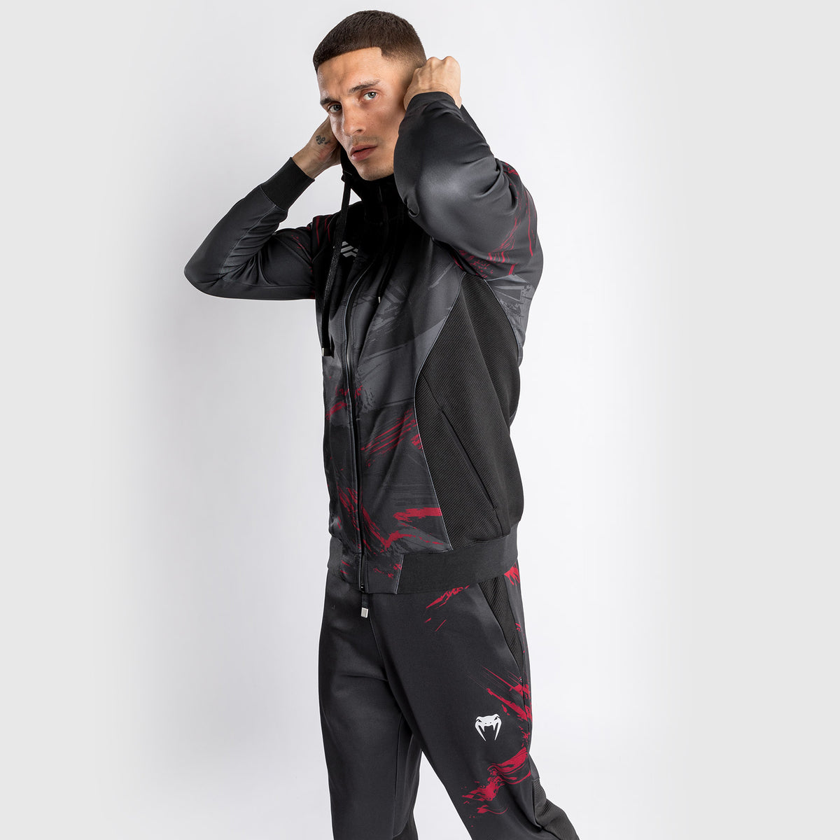 Veste à capuche pour Hommes UFC Venum Authentic Fight Week 2.0 - Noir/Rouge - product-type_Vestes