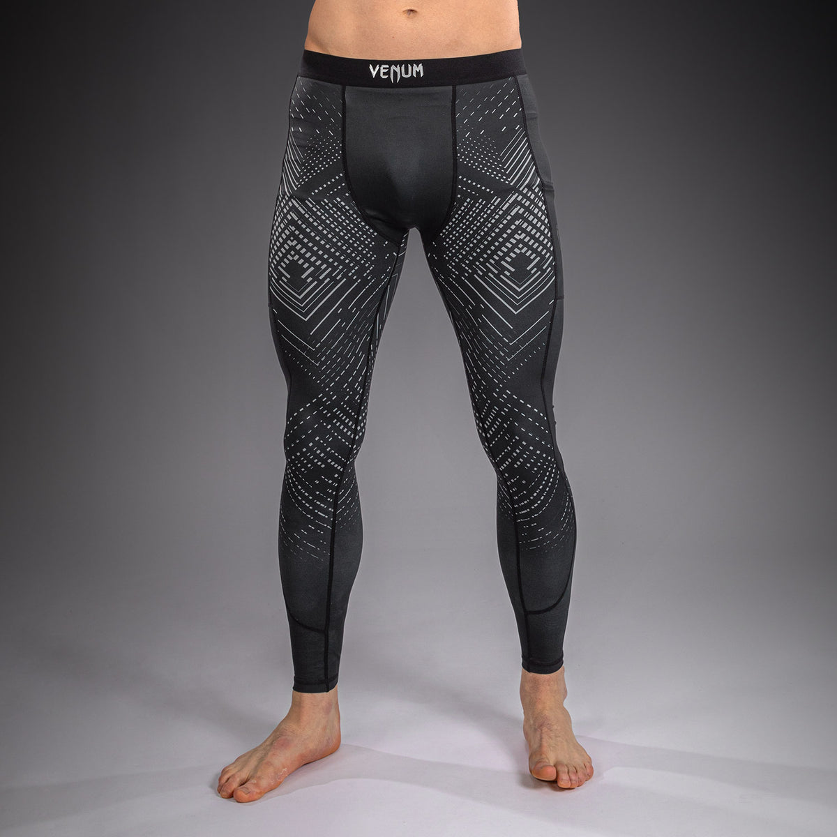 Spats Venum Midnight Fury – Noir/Gris/Argent - product-type_Pantalons de Compression