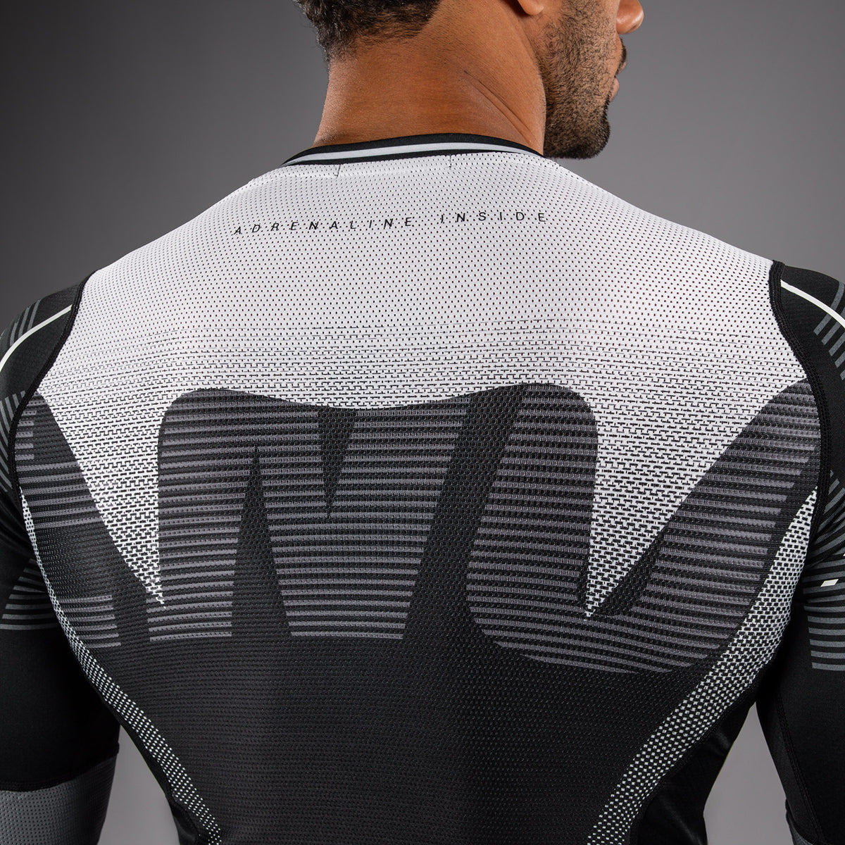 Rashguard Manches Longues Venum Adrenaline – Noir/Gris Argenté - product-type_T-Shirts de Compression