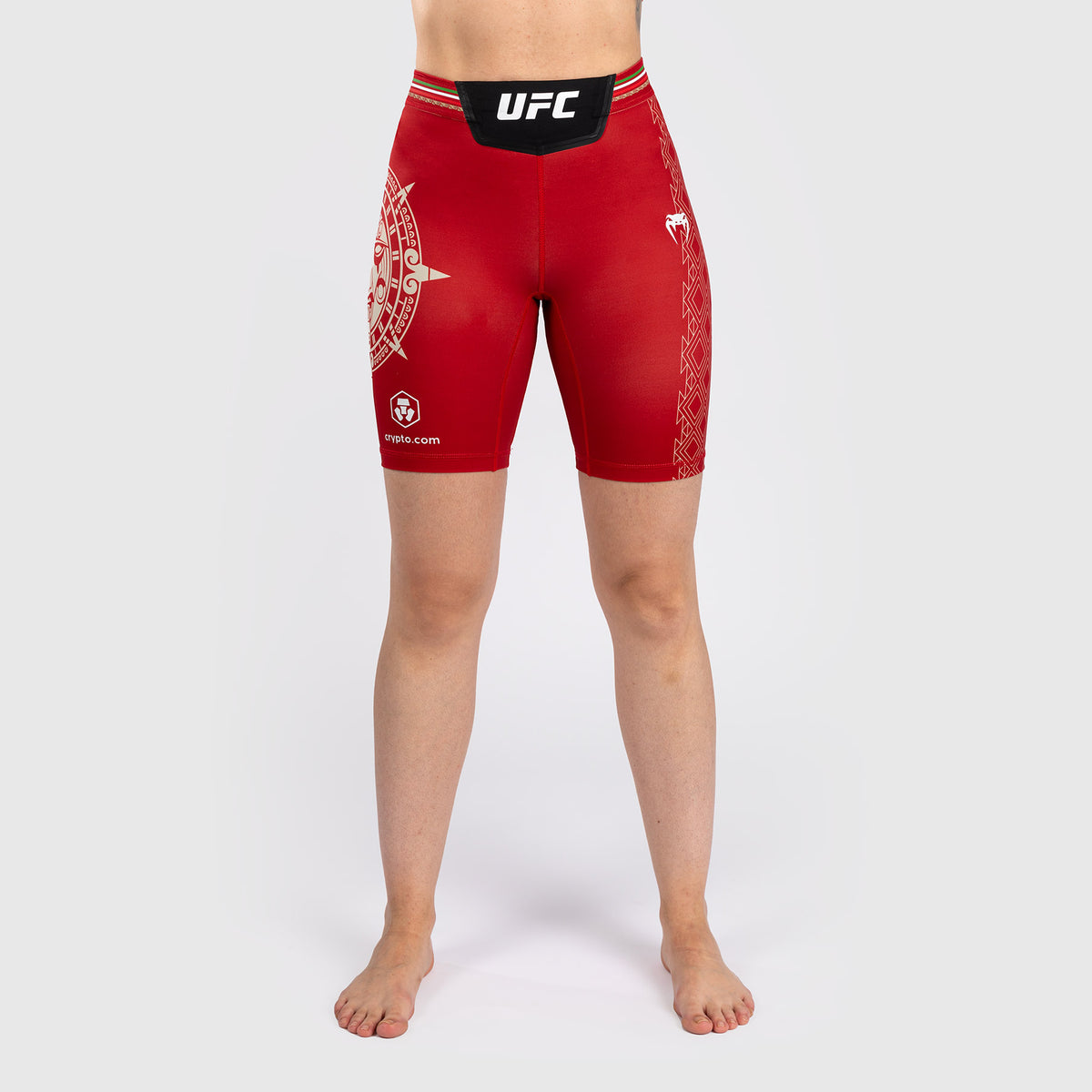 Noche UFC by Venum Authentic Fight Night Short de compression pour Femmes - Coupe Longue - Rouge - product-type_Shorts de compression