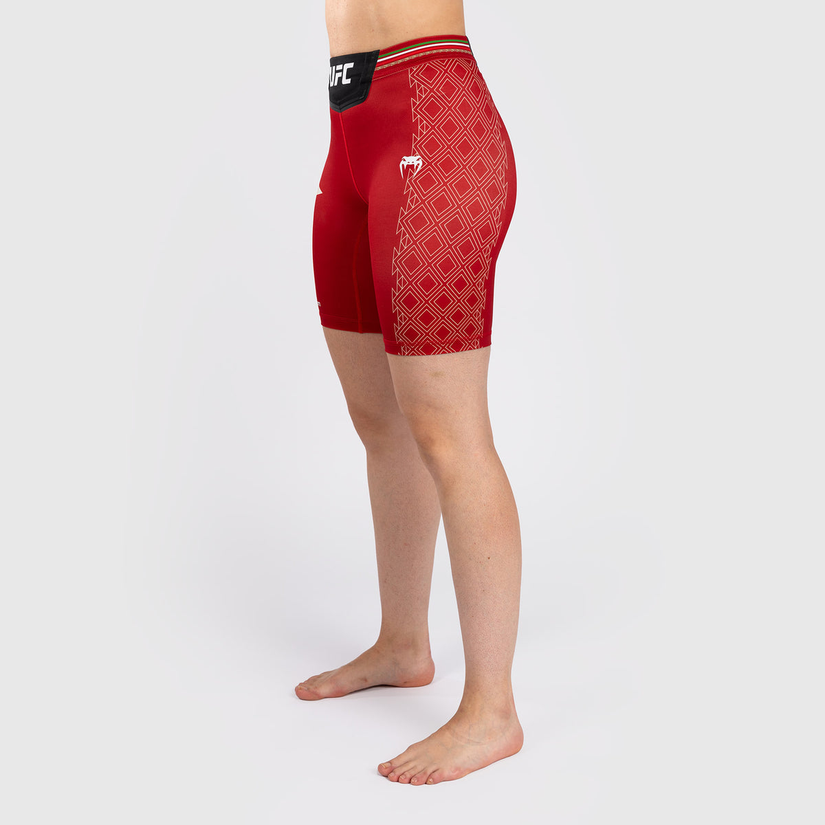Noche UFC by Venum Authentic Fight Night Short de compression pour Femmes - Coupe Longue - Rouge - product-type_Shorts de compression