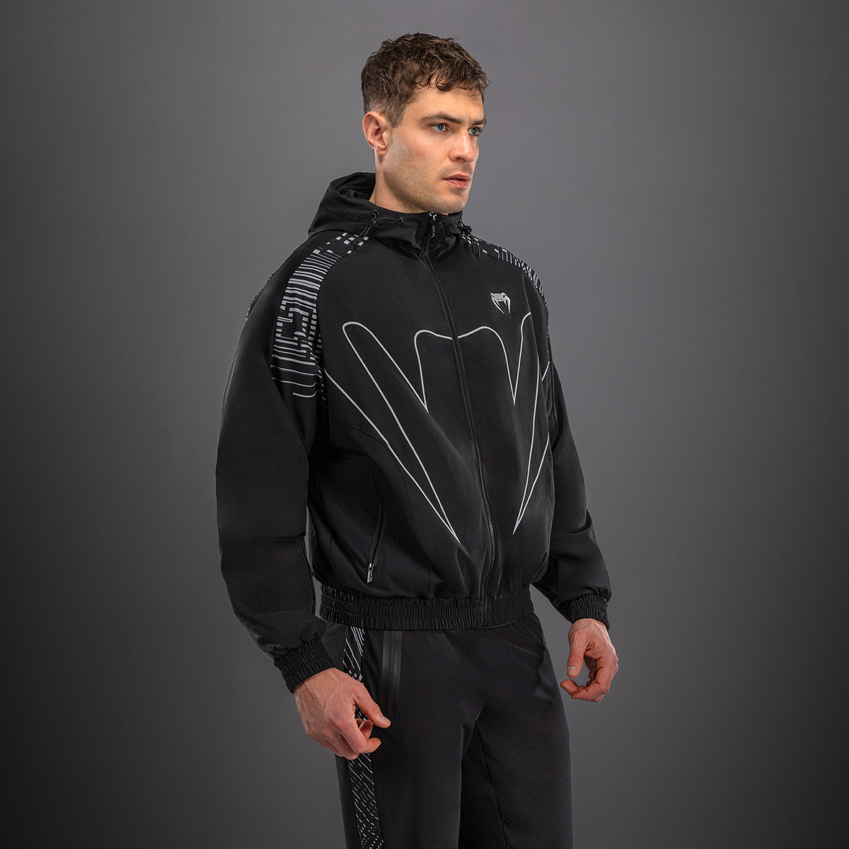 Veste de Survêtement Venum Midnight Fury – Noir/Gris/Argent - product-type_Vestes