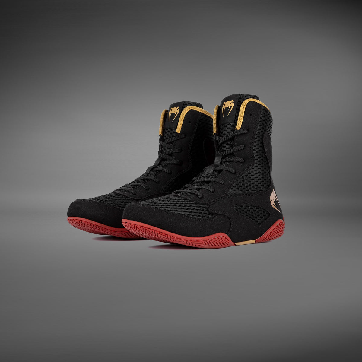 Chaussures de boxe Venum Contender - Noir/Or/Rouge - product-type_Chaussures de boxe