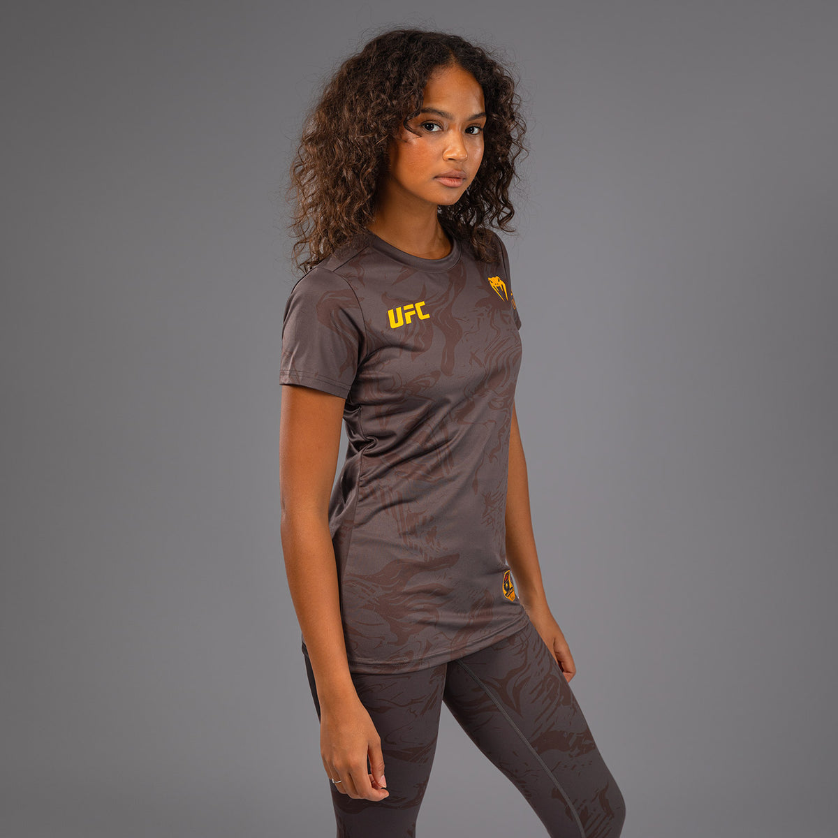 T-shirt Dry-Tech pour Femmes UFC Fusion by Venum Fight Week - Marron Terrestre - product-type_T-Shirts Dry Tech