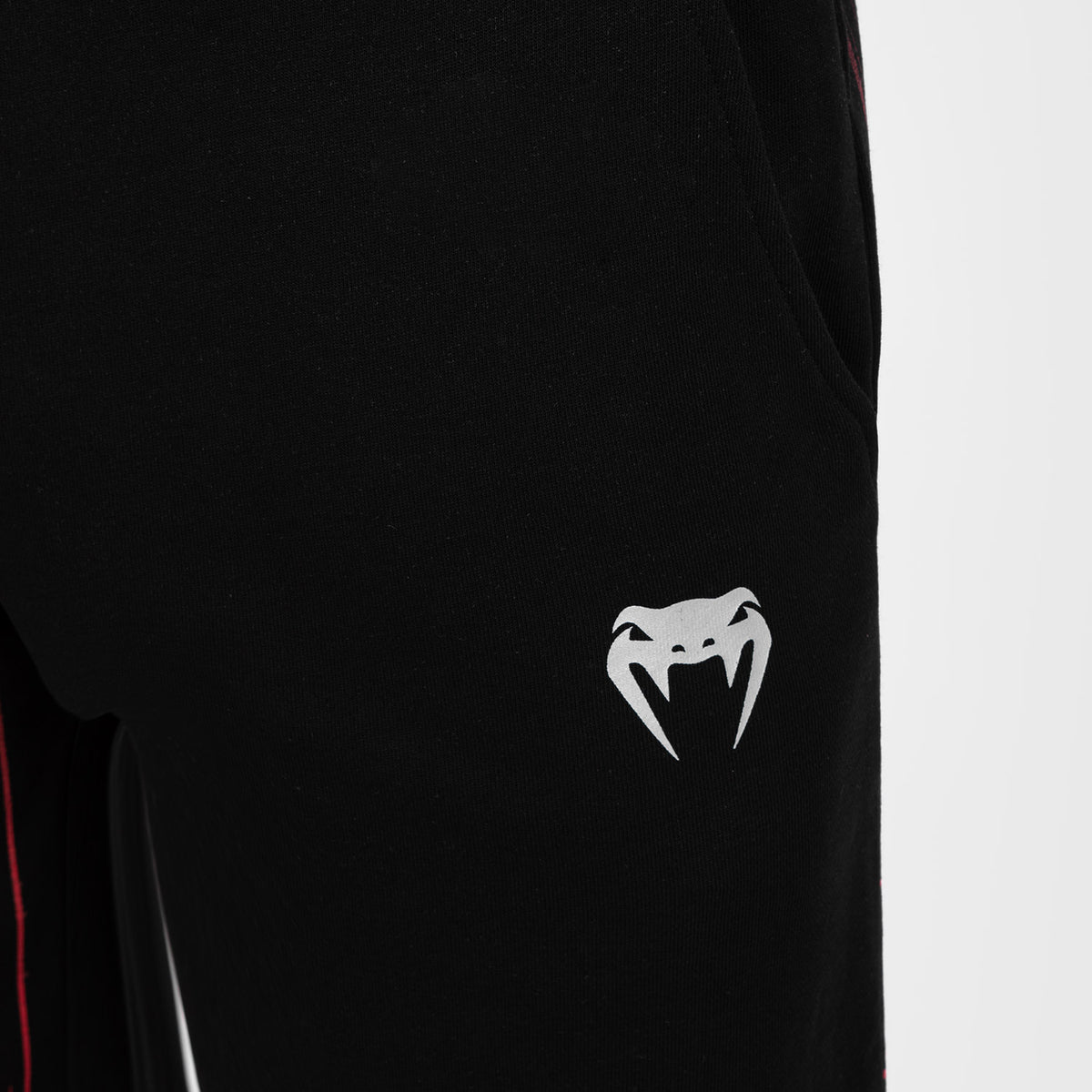 Short en Coton pour Hommes UFC Venum Performance Institute 2.0 - Noir/Rouge - product-type_Shorts en Coton