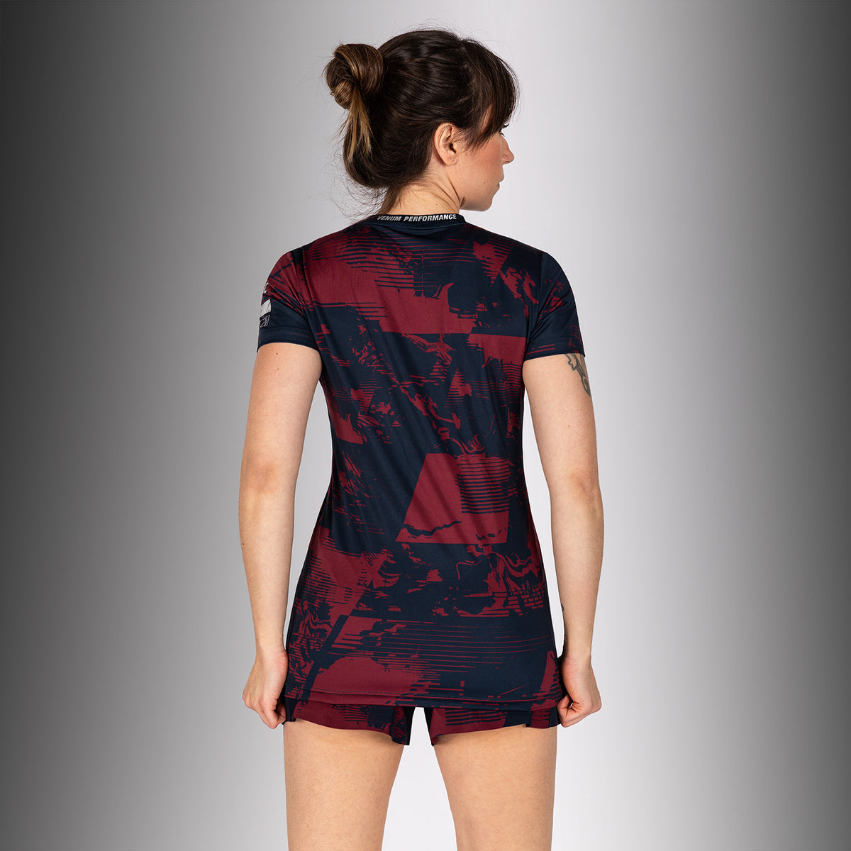 T-shirt manches courtes Performance Femme UFC Zenith by Venum Authentic Fight Week - Bleu marine/Bordeaux/Argent - product-type_T-Shirts Dry Tech