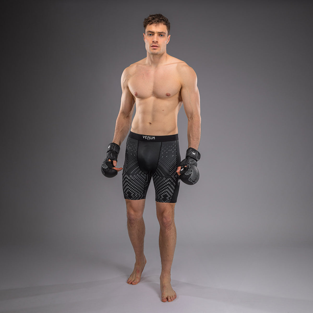 Short de Compression Venum Midnight Fury – Noir/Gris/Argent - product-type_Shorts de compression