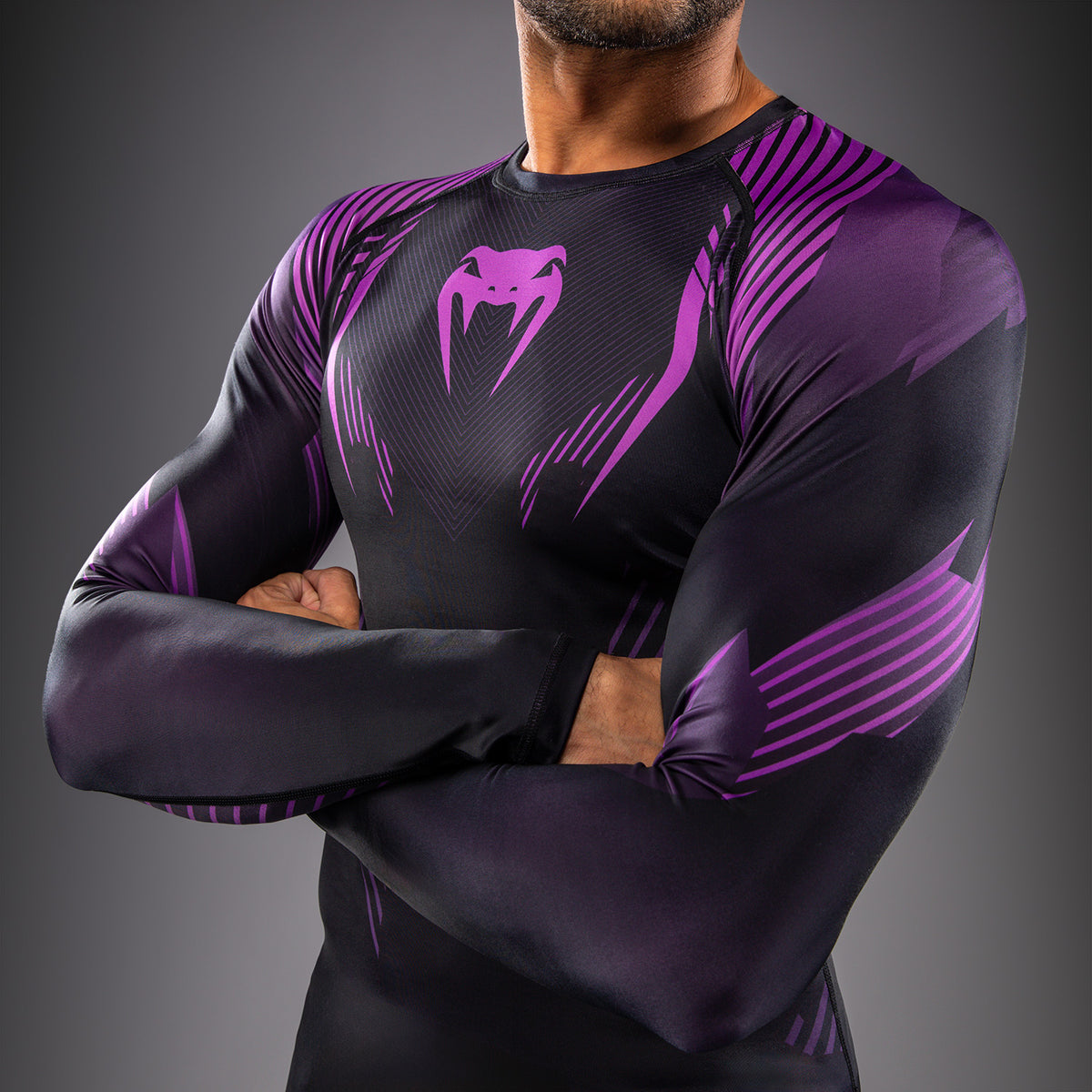 Rashguard à Manches Longues Venum No-Gi 6.0 - Noir/Violet - product-type_T-Shirts de Compression