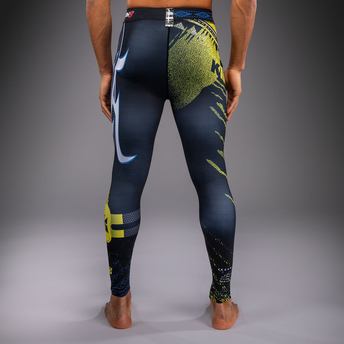 Pantalon de Compression King Venum x TEKKEN 8 - Noir/Jaune - product-type_Pantalons de Compression