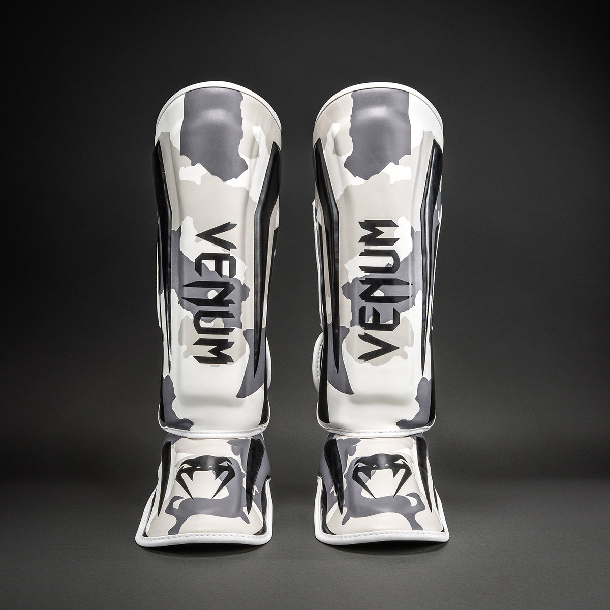 Protège-tibias Venum Elite Camo - Blanc/Gris Clair - product-type_Protège-tibias