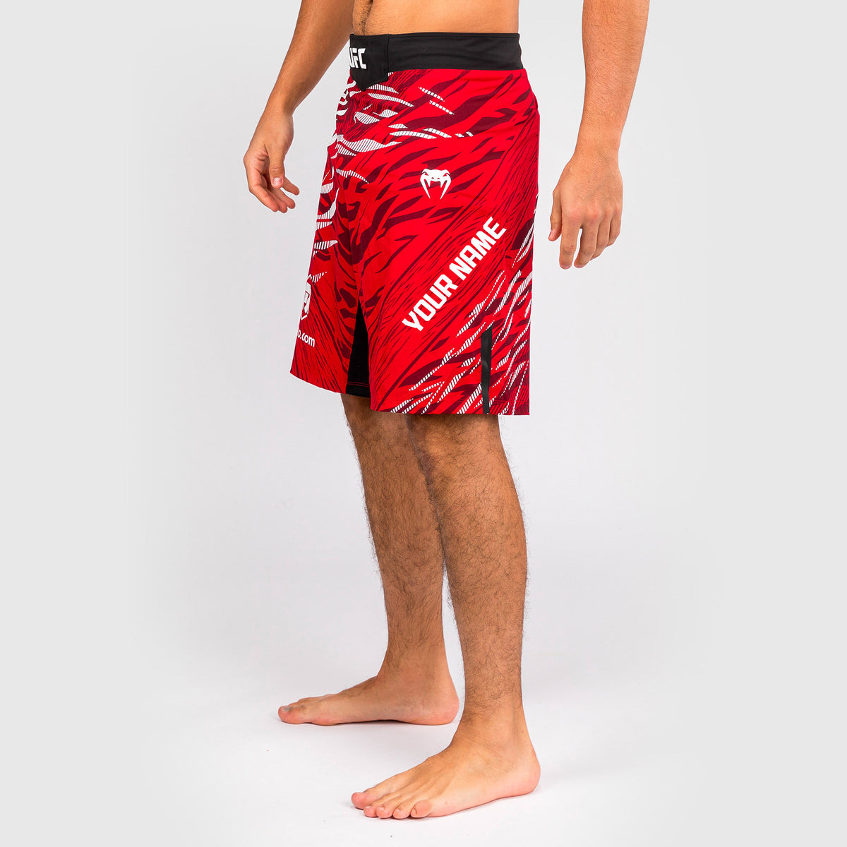 Shorts de Combat pour Hommes UFC Fusion by Venum Personnalisé Authentic Fight Night - Coupe Longue - Rouge - product-type_Shorts de MMA