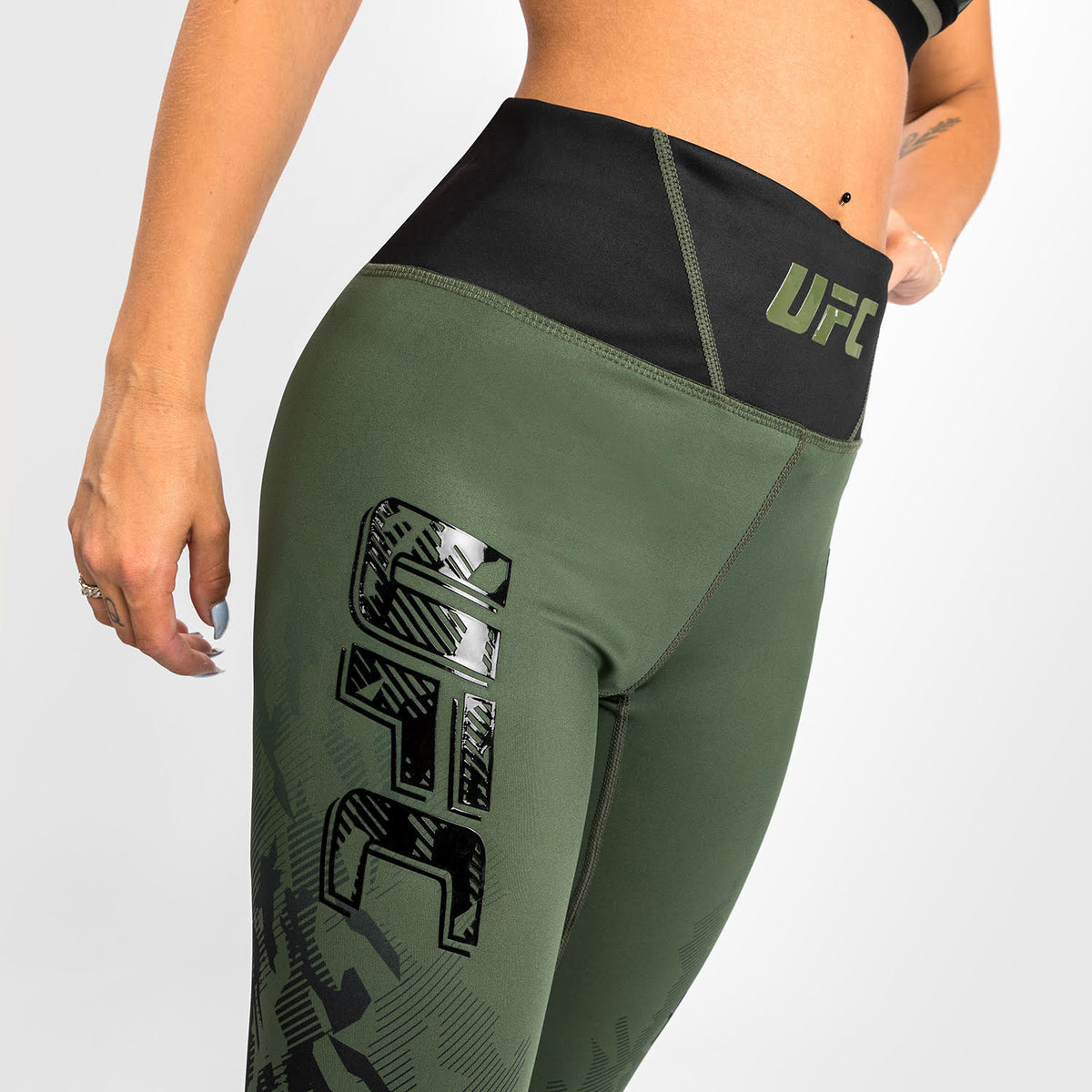 Leggings Femme UFC Venum Authentic Fight Week - Kaki - product-type_Leggings