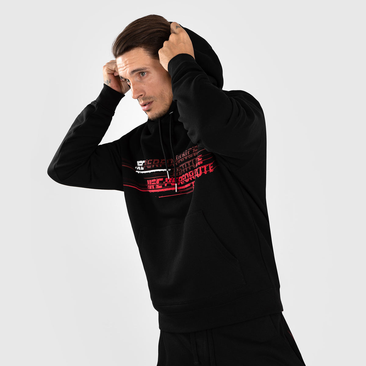Sweatshirt à Capuche pour Hommes UFC Venum Performance Institute 2.0 - Noir/Rouge - product-type_Sweatshirts