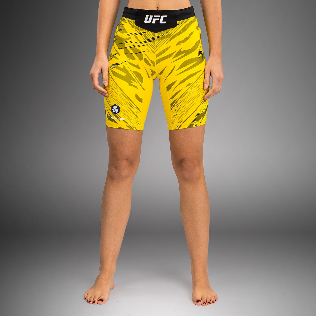 Short de compression pour Femmes UFC Fusion by Venum Authentic Fight Night - Coupe Longue - Jaune - product-type_Shorts de compression