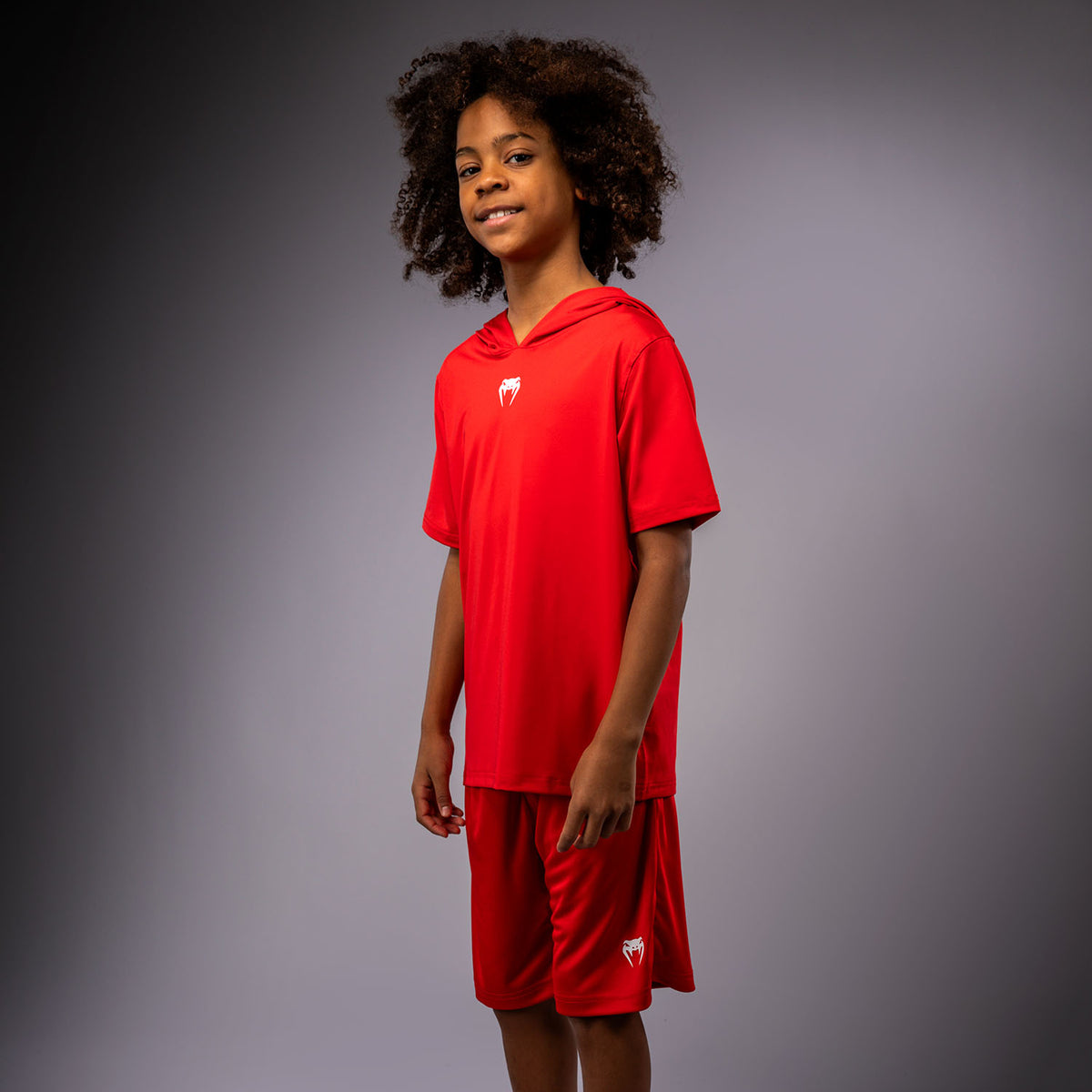 Sweat à capuche à manches courtes Dry Tech pour Enfants Venum Elite - Rouge - product-type_Sweatshirts
