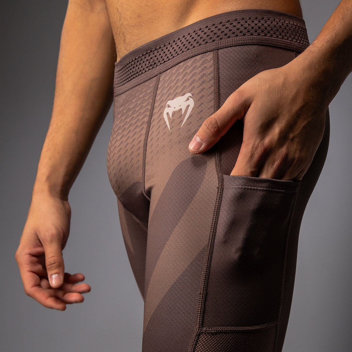 Pantalon de Compression Venum No Gi - Marron Chocolat - product-type_Pantalons de Compression