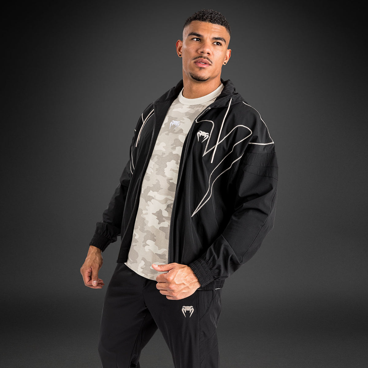 Veste de survêtement Venum Attack 90 - Noir/Blanc - product-type_Vestes