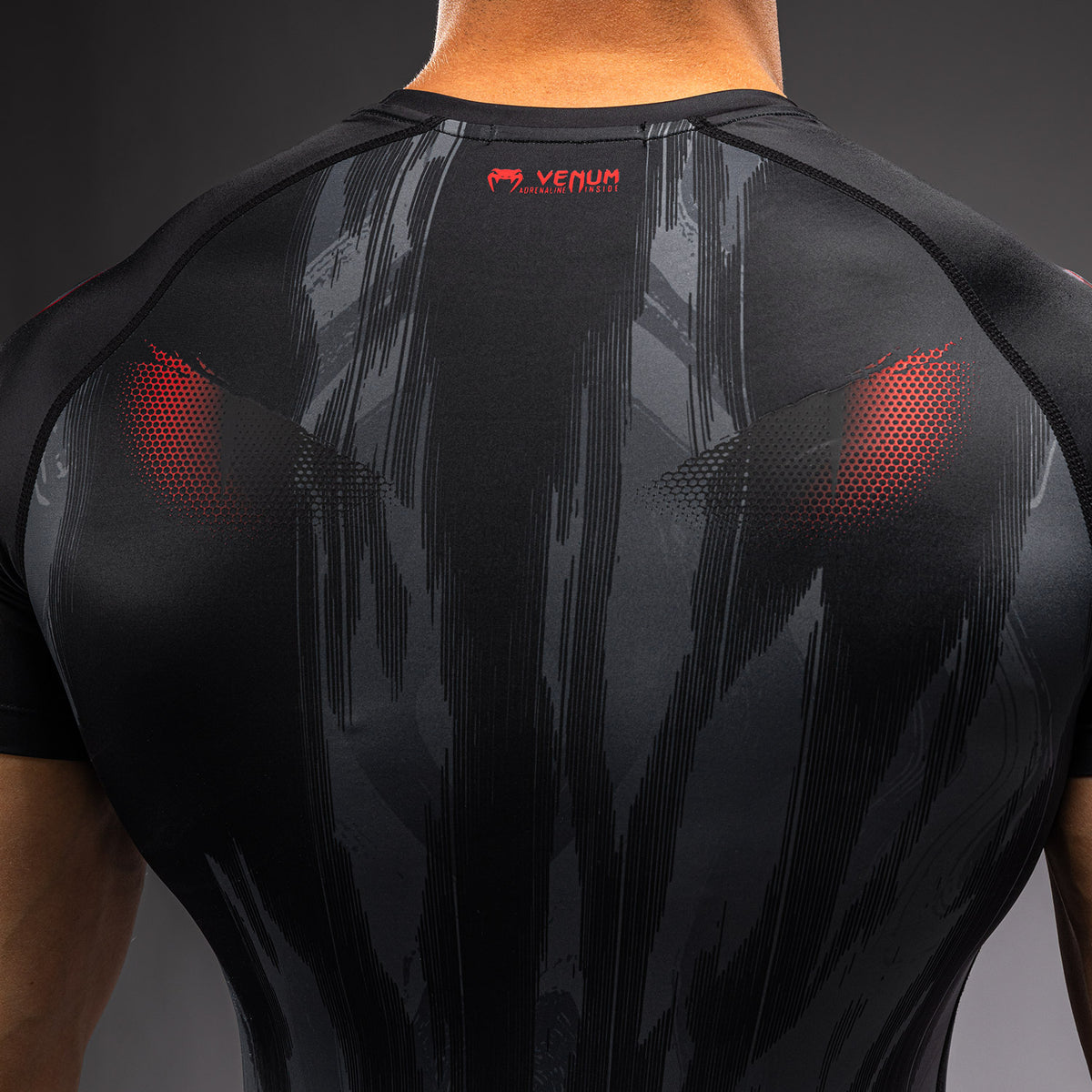 Rashguard à Manches Courtes Venum Demon - Noir/Gris - product-type_T-Shirts de Compression