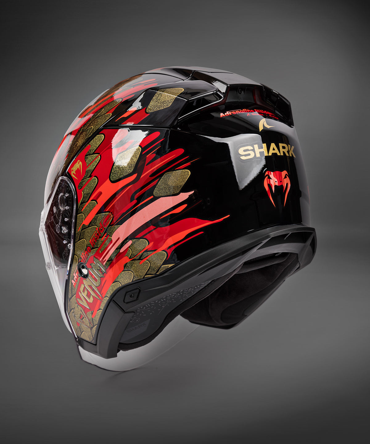 Casque de moto Venum x Shark SKWAL JET - Rouge/Or - product-type_Casque de Moto