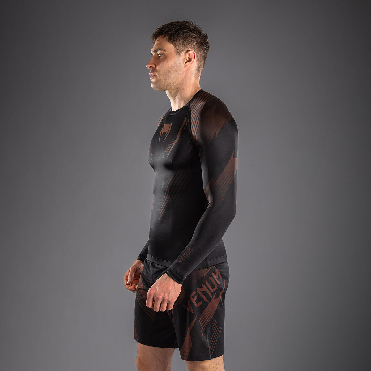 Rashguard à Manches Longues Venum No-Gi 6.0 - Noir/Marron - product-type_T-Shirts de Compression
