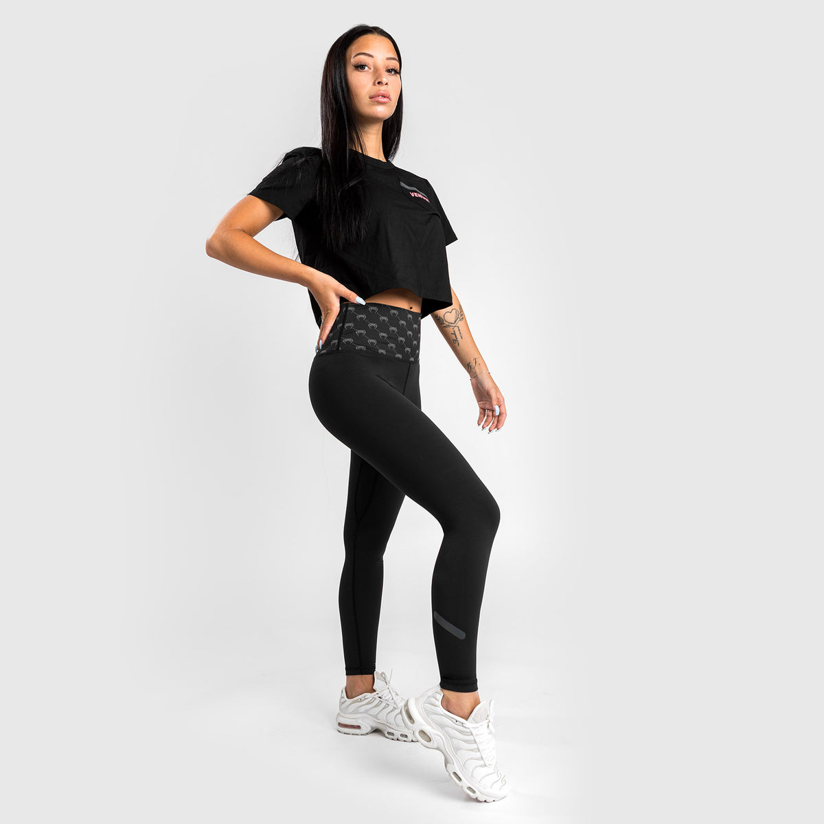 Legging 7/8 Venum Monogram - Pour Femme - Noir/Or Rose - product-type_Leggings