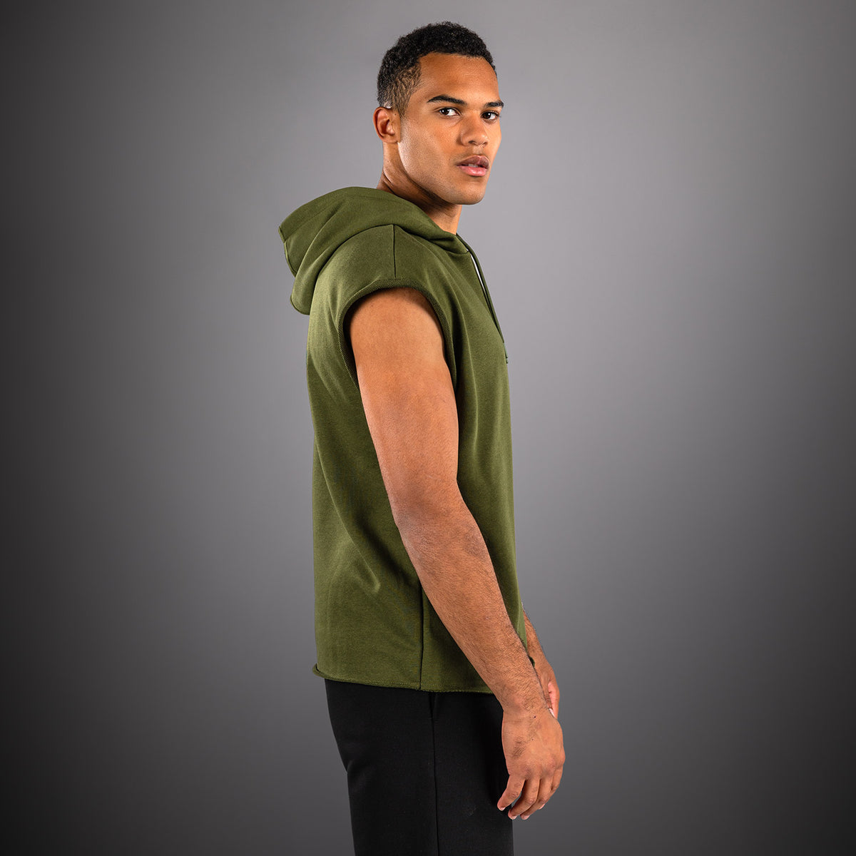 Sweat à Capuche Sans Manches Venum Divide - Vert Militaire - product-type_Sweatshirts