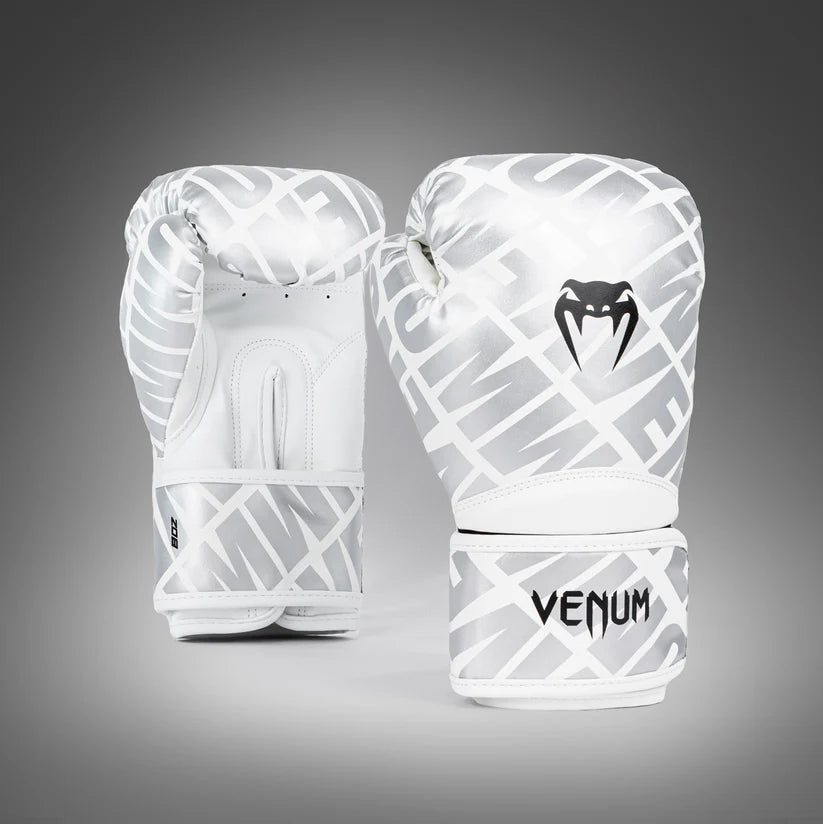 Gants de boxe Venum Contender 1.5 XT pour enfants - Blanc/Argent - product-type_Gants de boxe