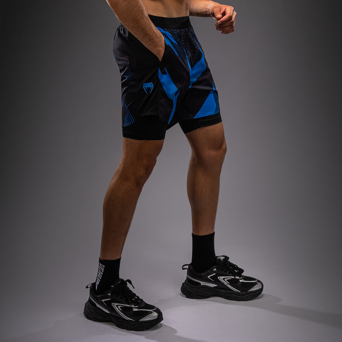 Short d’Entraînement Venum No-Gi 6.0 - Noir/Bleu - product-type_Shorts de training
