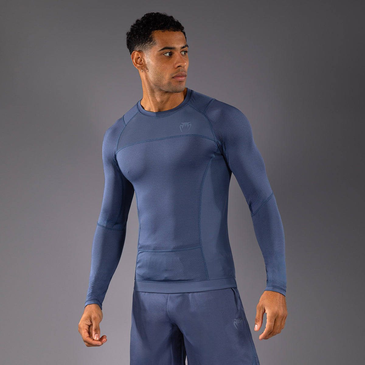 Rashguard à Manches Longues Venum G-Fit Air pour Hommes - Bleu Brumeux - product-type_T-Shirts de Compression